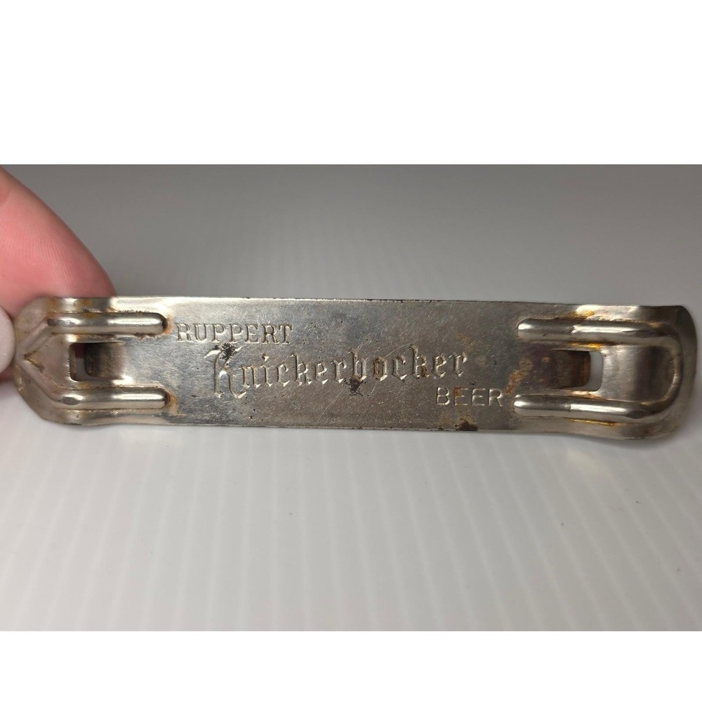 Vintage Knickerbocker Beer Bottle Opener Jacob Ruppert NYC Brewery Advertising